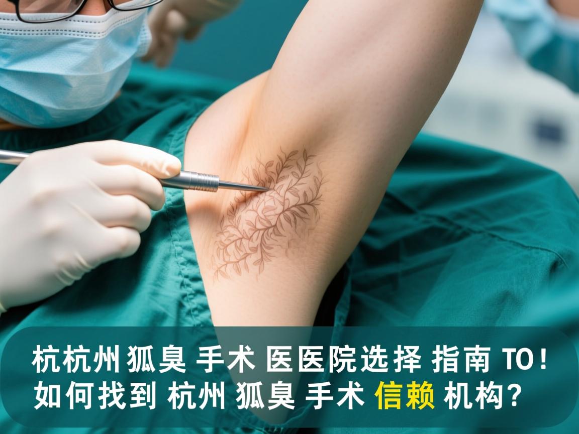 杭州狐臭手术医院选择指南，如何找到杭州狐臭手术信赖机构