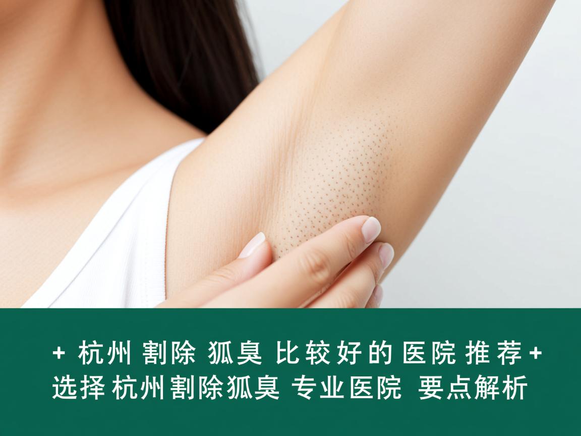 杭州割除狐臭比较好的医院推荐，选择杭州割除狐臭专业医院的要点解析