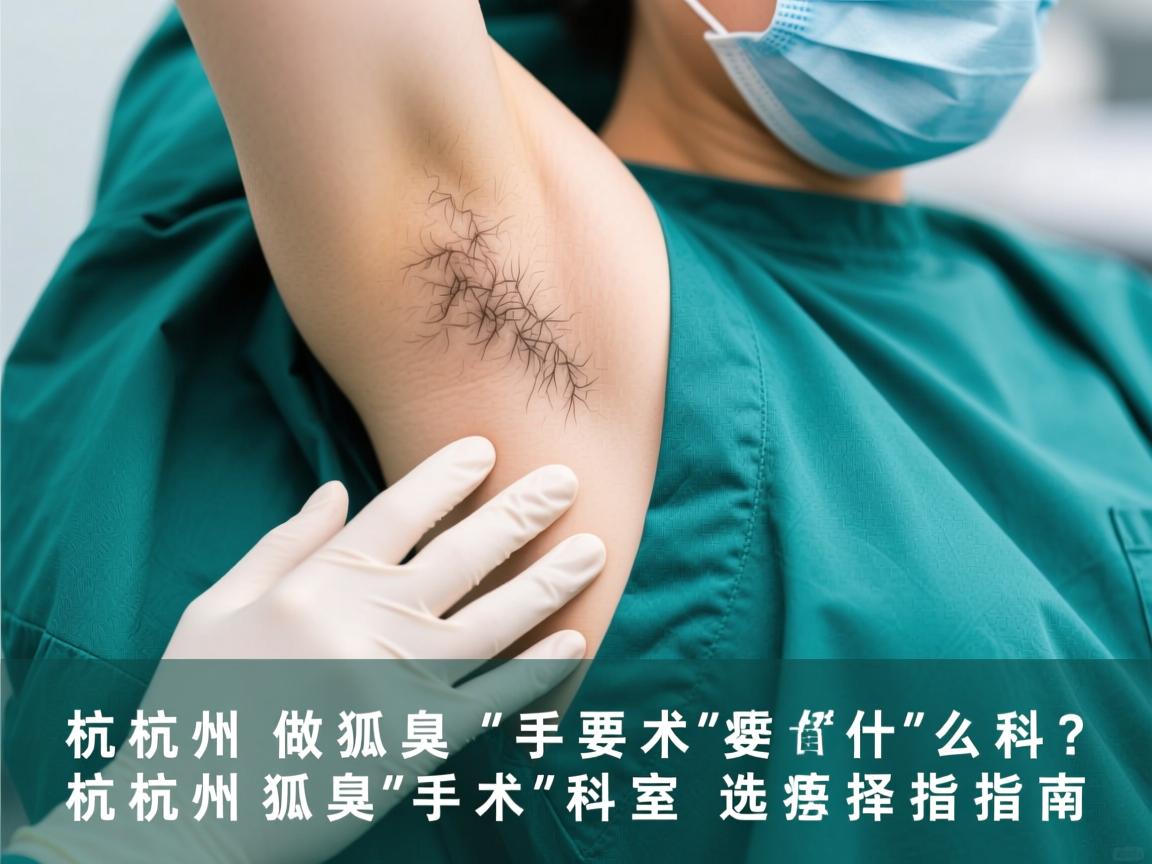 杭州做狐臭手术要挂什么科?杭州狐臭手术科室选择指南 杭州做狐臭手术要挂什么科?杭州狐臭手术科室选择指南