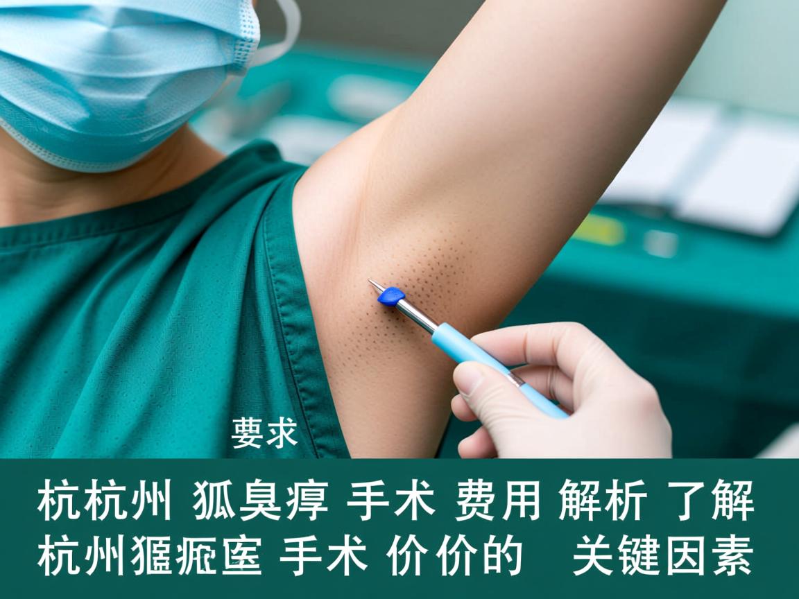 杭州狐臭手术费用解析，了解杭州狐臭手术价格的关键因素