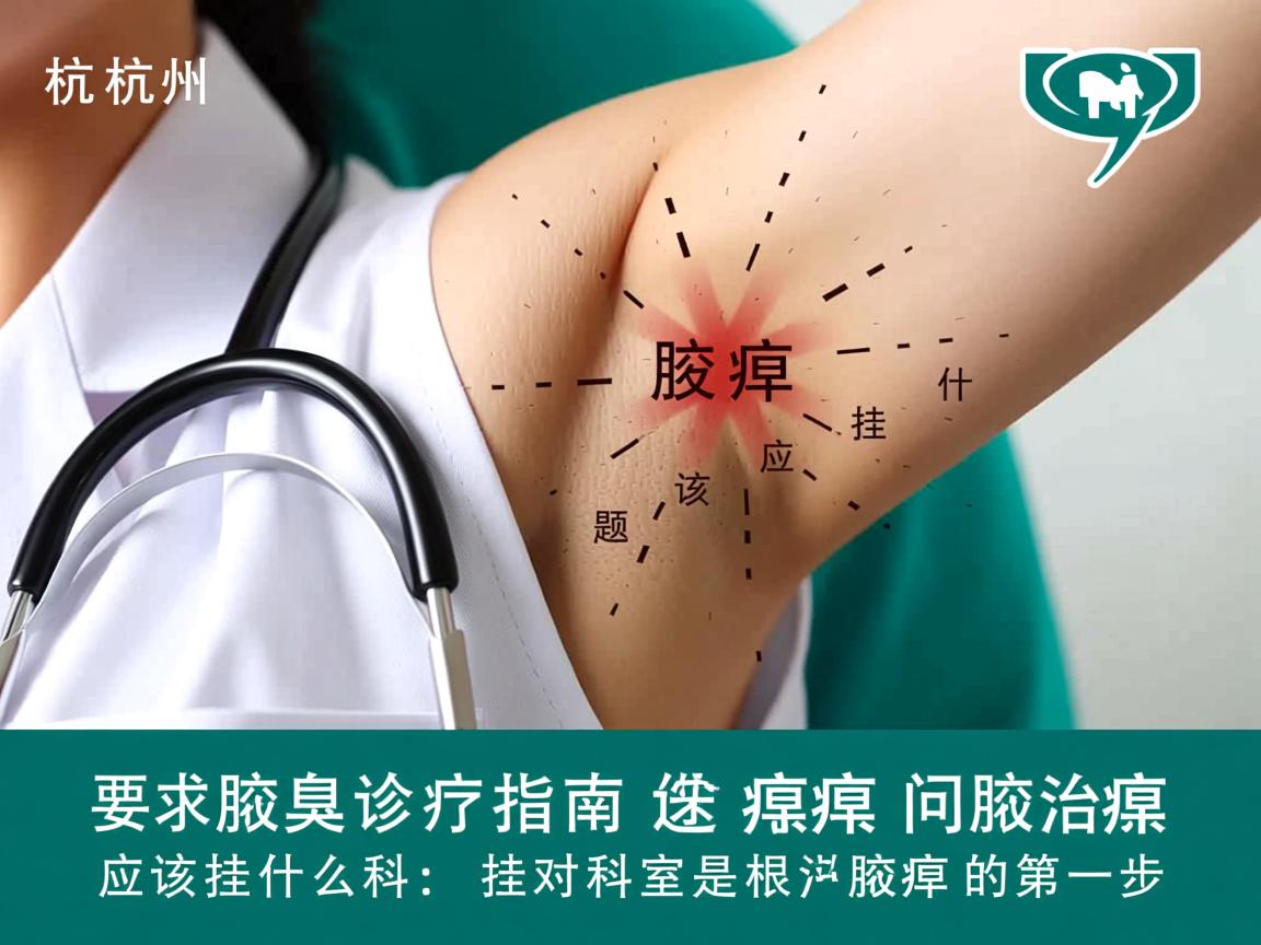 杭州腋臭诊疗指南，腋臭问题应该挂什么科，挂对科室是根治腋臭的第一步
