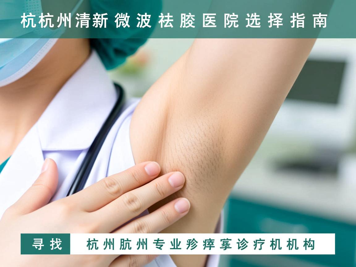杭州清新微波祛腋臭医院选择指南，寻找杭州专业腋臭诊疗机构