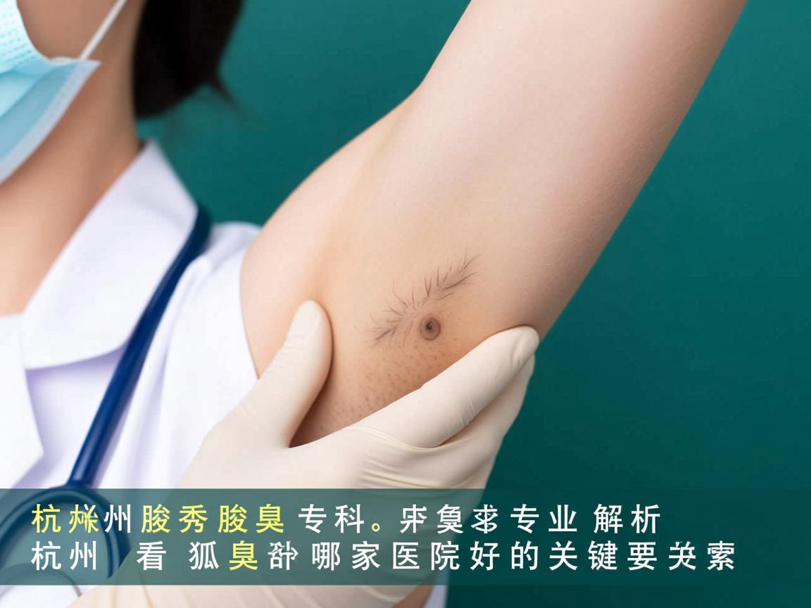 杭州腋秀腋臭专科，专业解析杭州看狐臭哪家医院好的关键要素