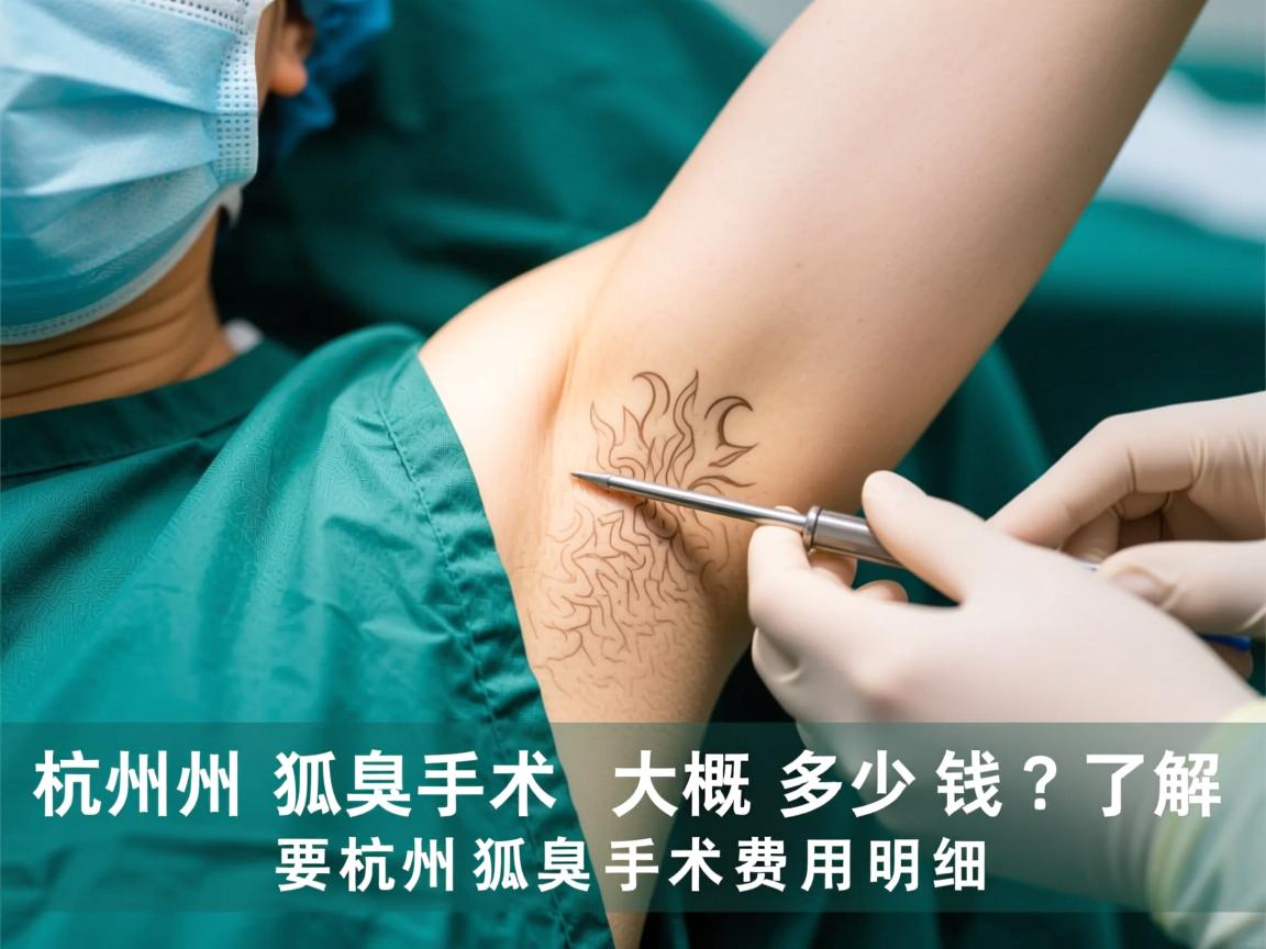 杭州狐臭手术大概多少钱？了解杭州狐臭手术费用明细