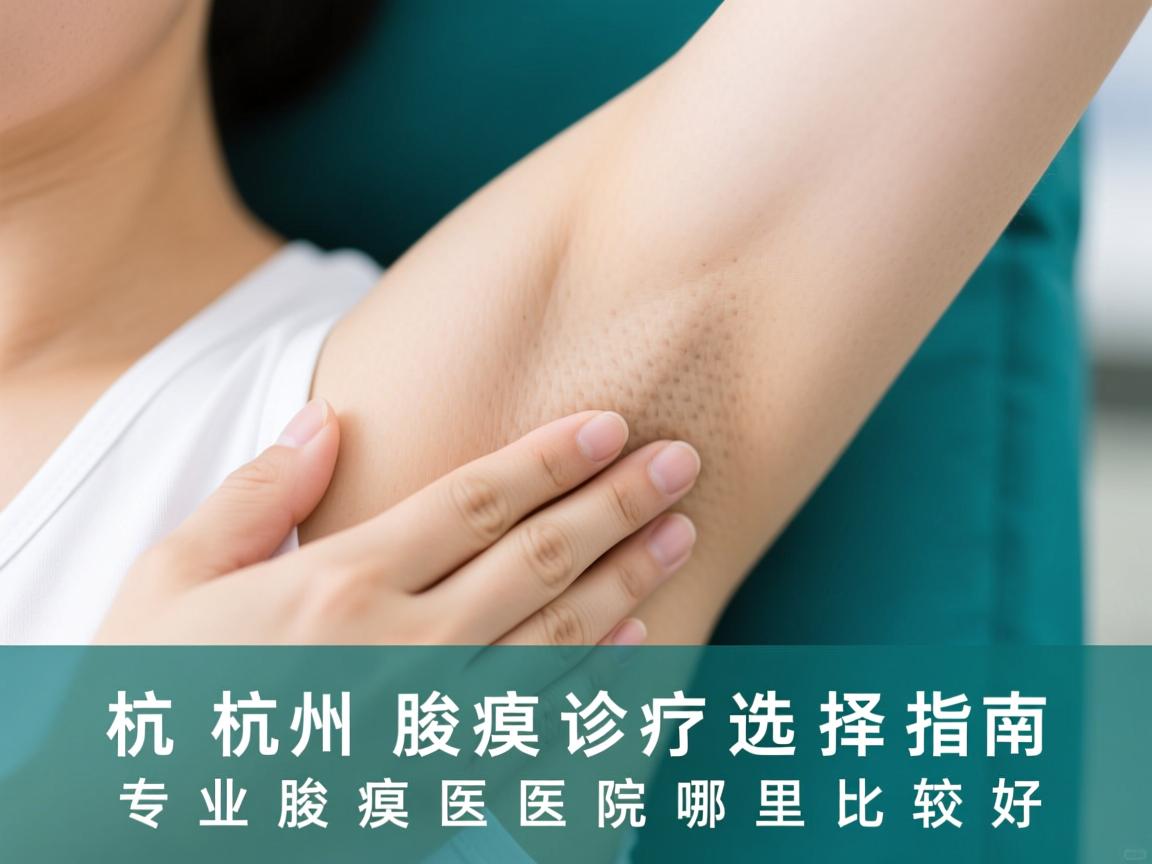 杭州腋臭诊疗选择指南，专业腋臭医院哪里比较好