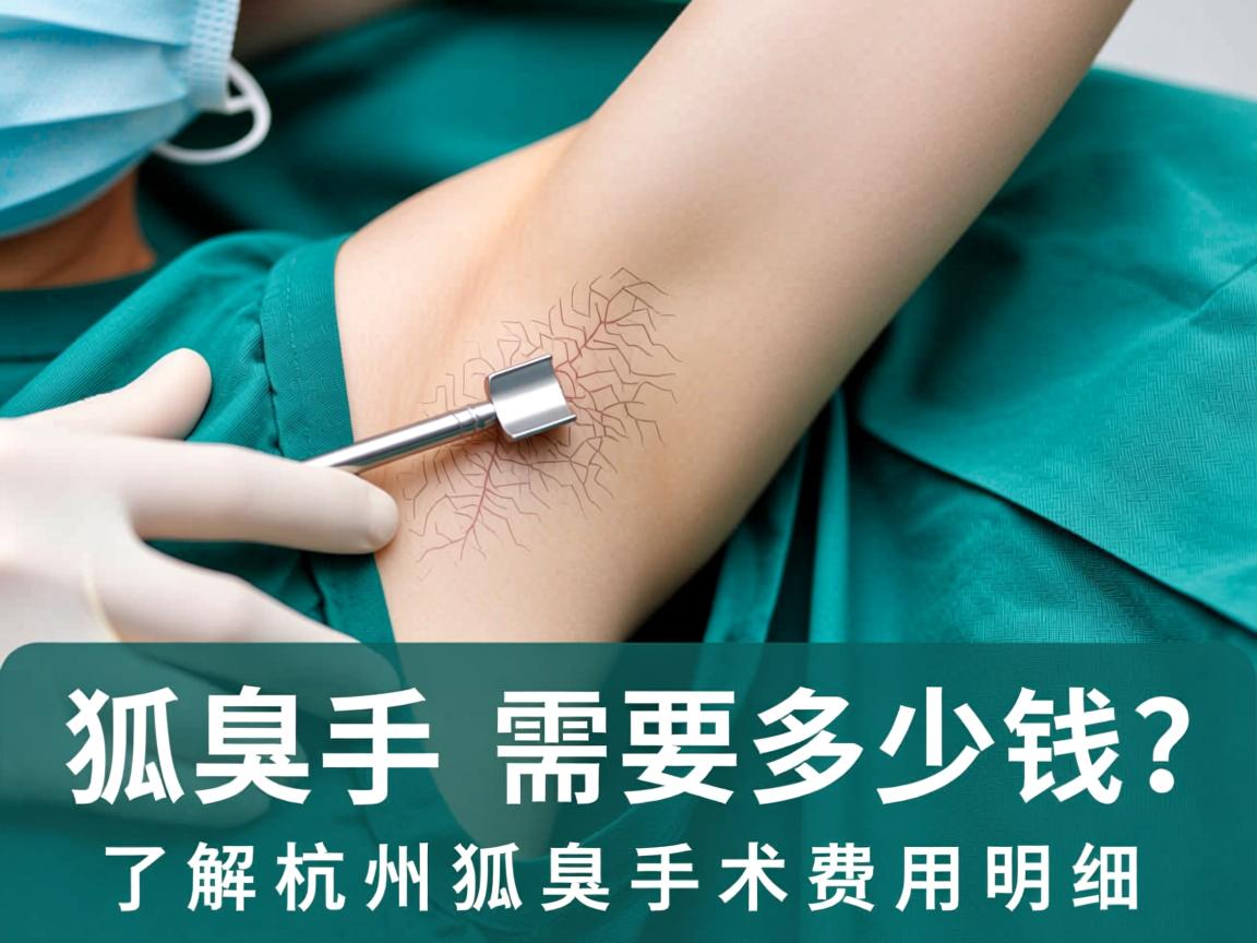 杭州狐臭手术需要多少钱？了解杭州狐臭手术费用明细