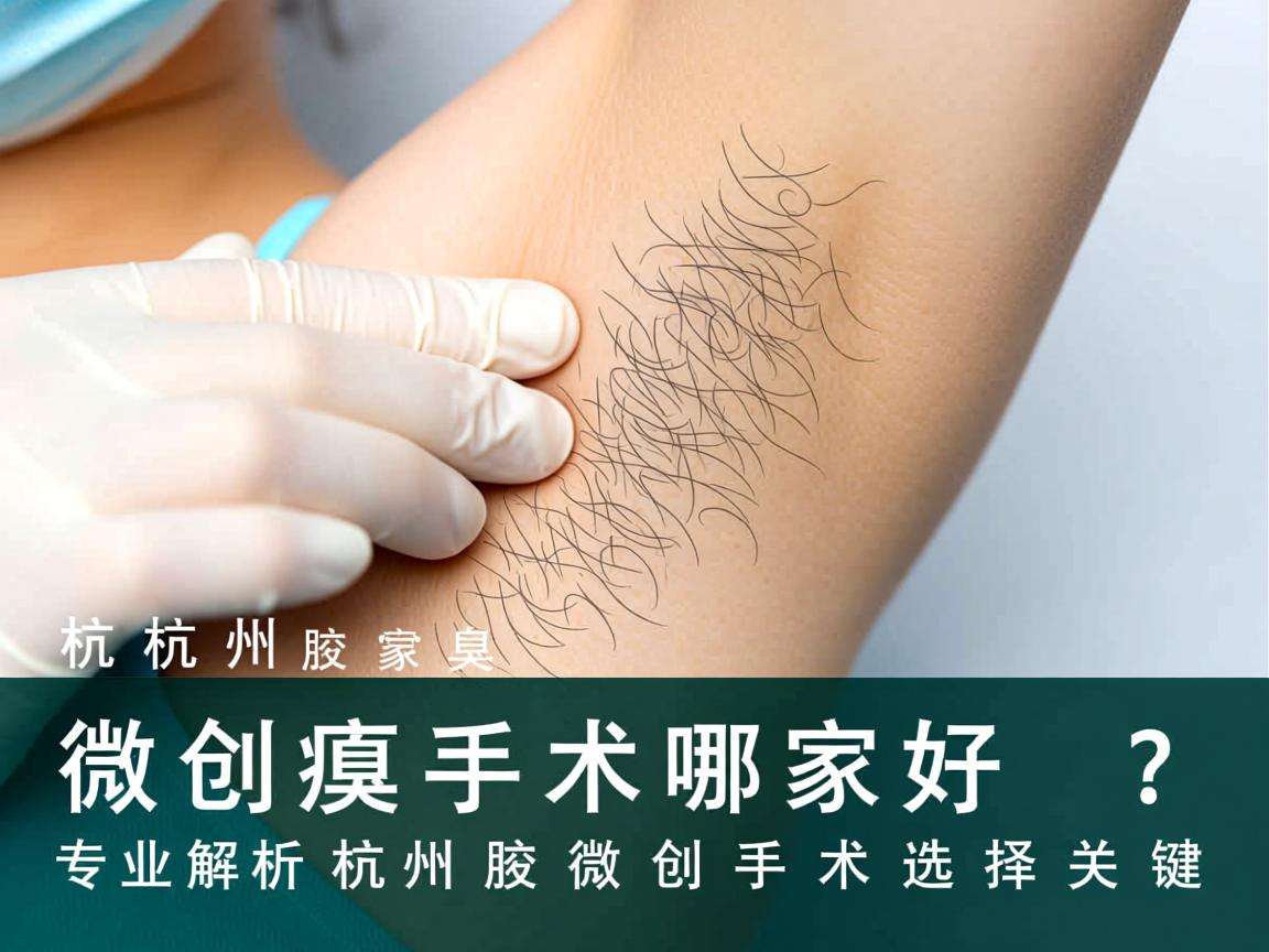 杭州腋臭微创手术哪家好？专业解析杭州腋臭微创手术选择关键