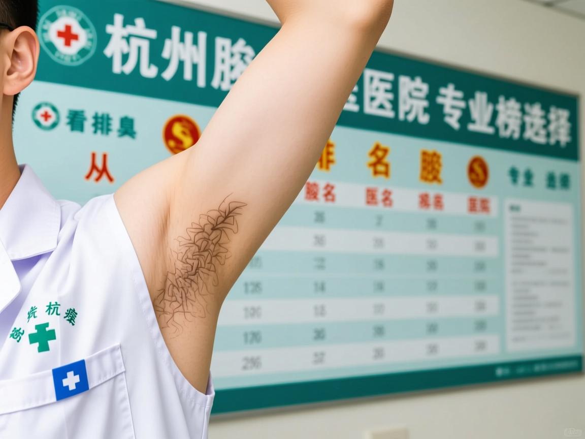 杭州腋臭医院排名榜发布，从排名榜看杭州腋臭医院专业选择