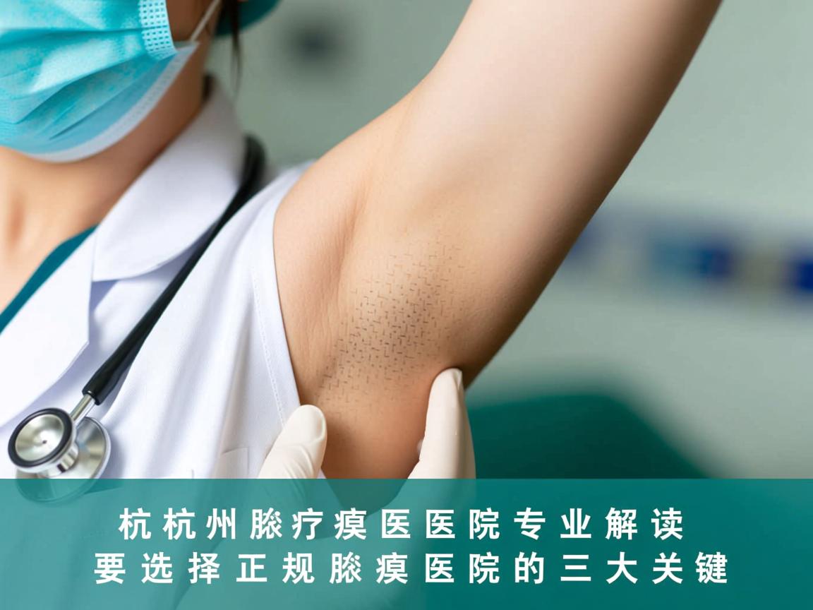 杭州腋臭医院专业解读，选择正规腋臭医院的三大关键
