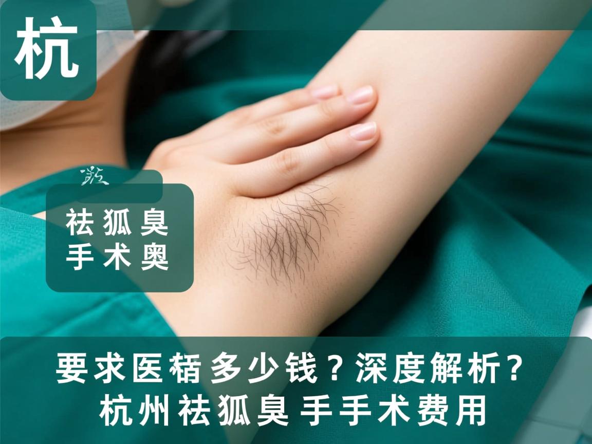 杭州祛狐臭手术要多少钱？深度解析杭州祛狐臭手术费用