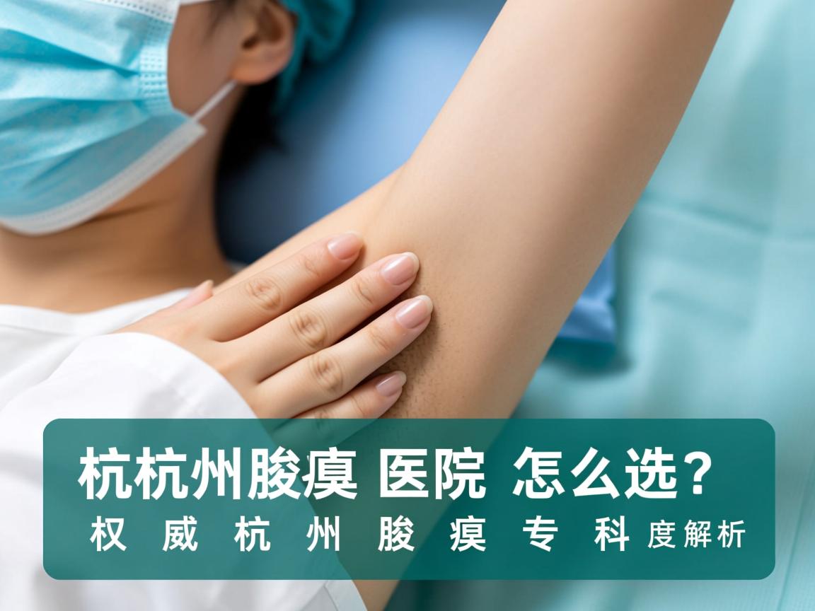 杭州腋臭医院怎么选？权威杭州腋臭专科深度解析