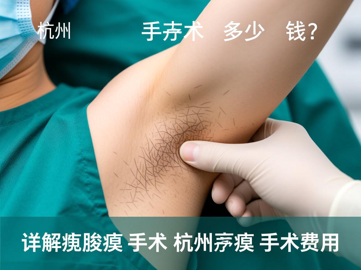 杭州腋臭手术多少钱？详解杭州腋臭手术费用