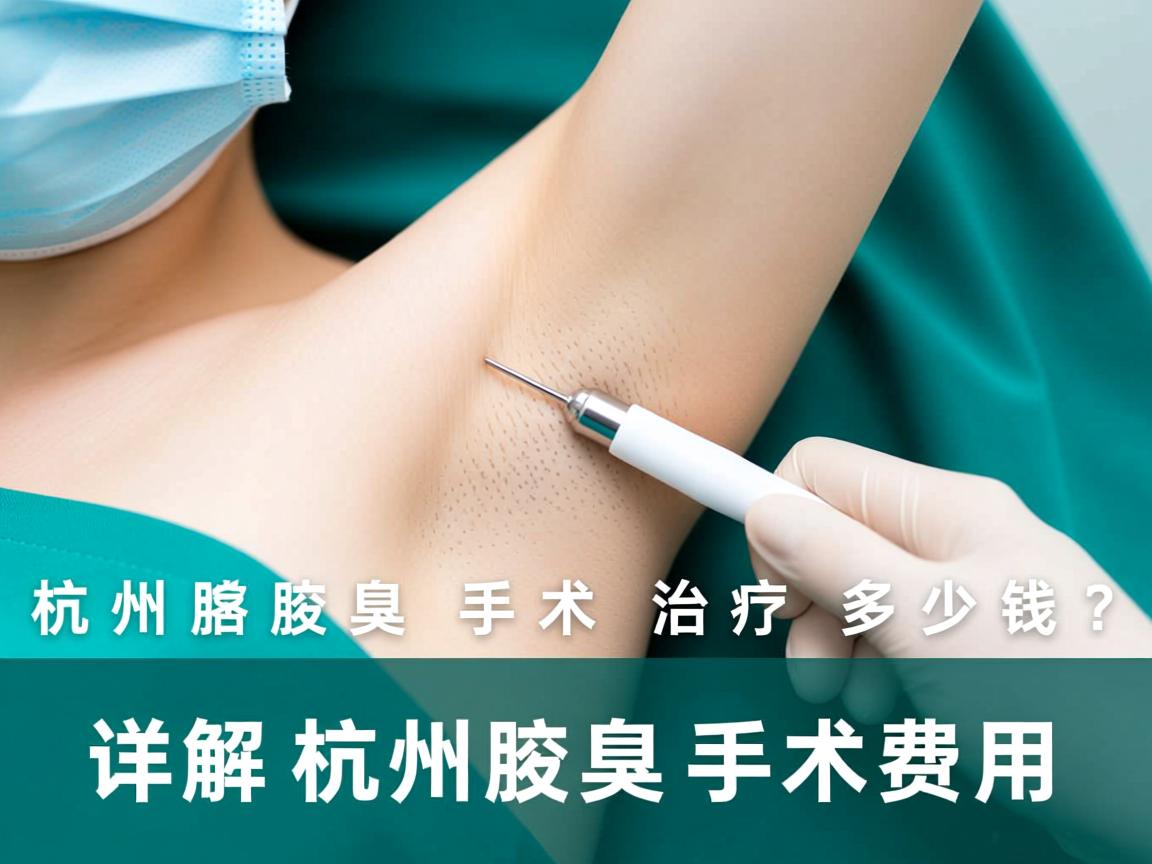 杭州腋臭手术治疗多少钱？详解杭州腋臭手术费用