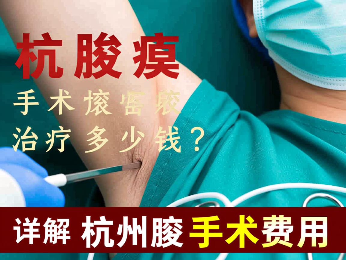 杭州腋臭手术治疗多少钱？详解杭州腋臭手术费用