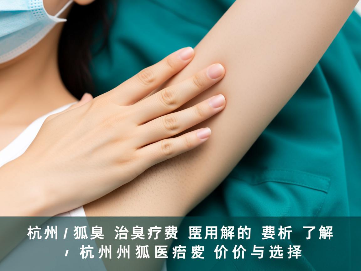 杭州狐臭治疗费用解析，了解杭州狐臭治疗的价格与选择
