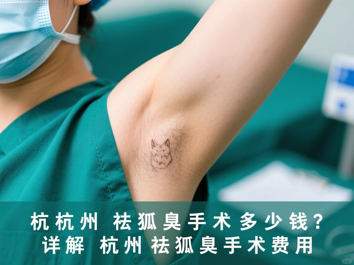杭州祛狐臭手术多少钱？详解杭州祛狐臭手术费用