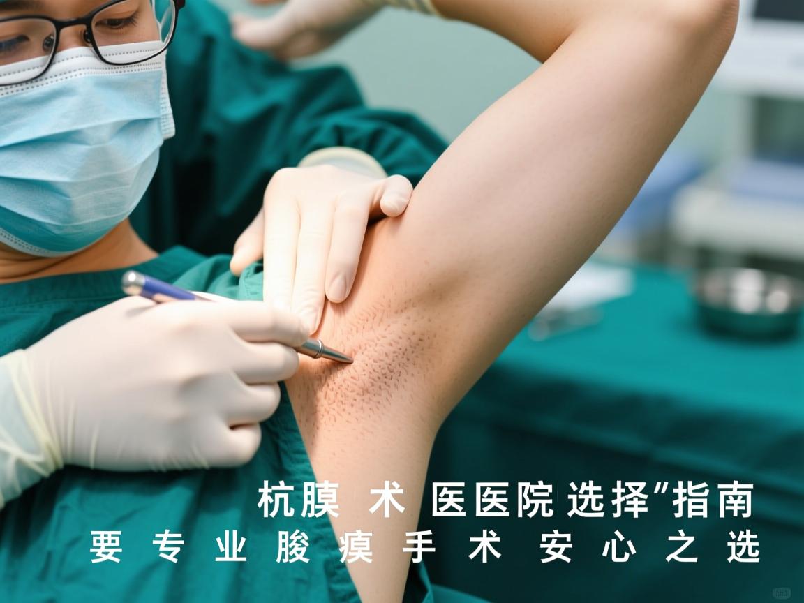 杭州腋臭手术医院选择指南，专业腋臭手术的安心之选