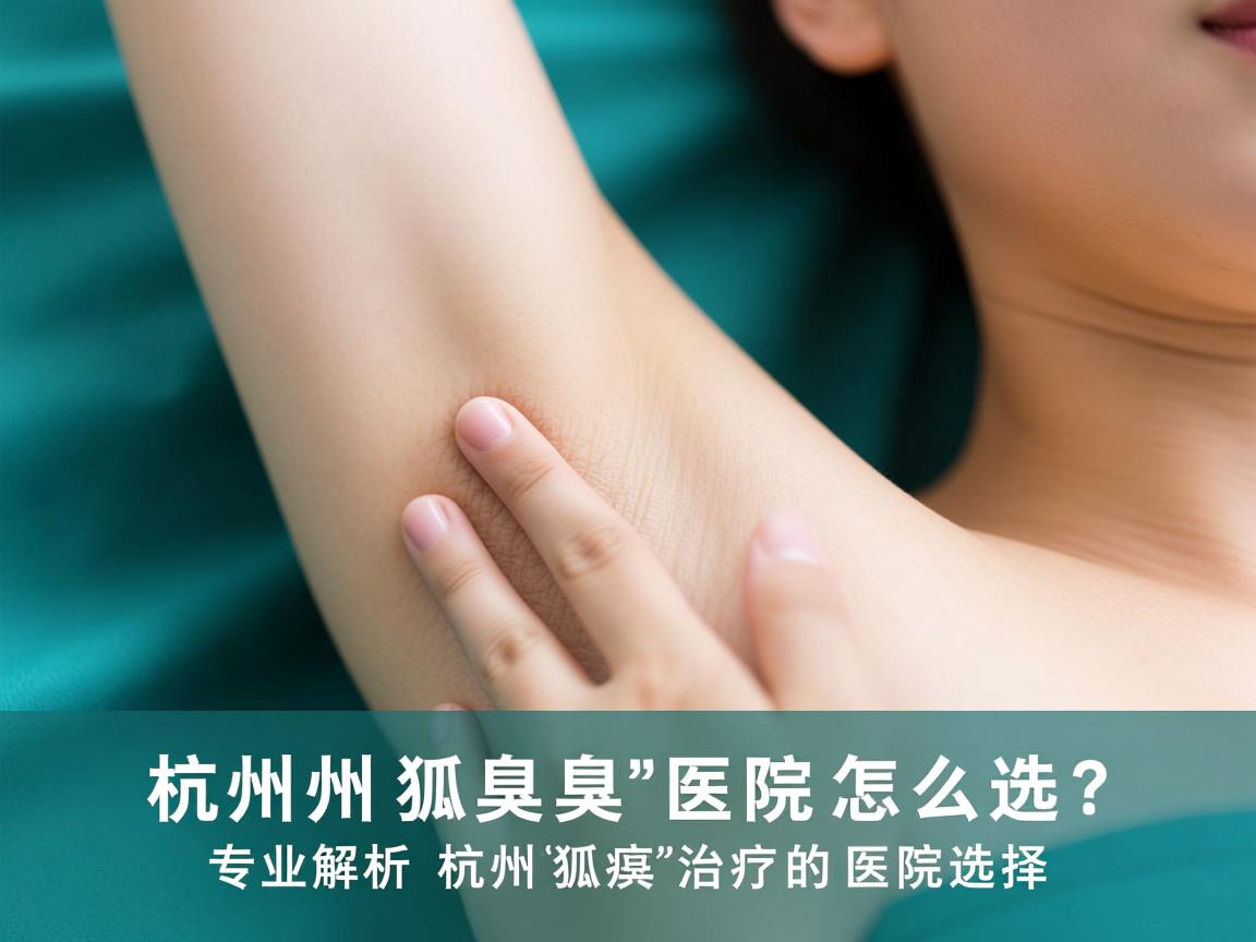 杭州狐臭医院怎么选？专业解析杭州狐臭治疗的医院选择