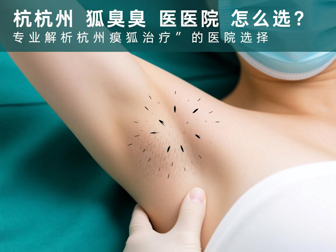 杭州狐臭医院怎么选？专业解析杭州狐臭治疗的医院选择