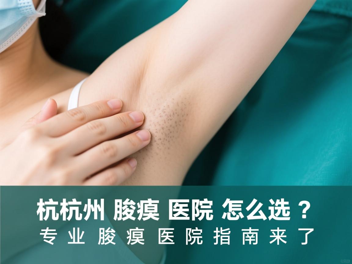 杭州腋臭医院怎么选？专业腋臭医院指南来了