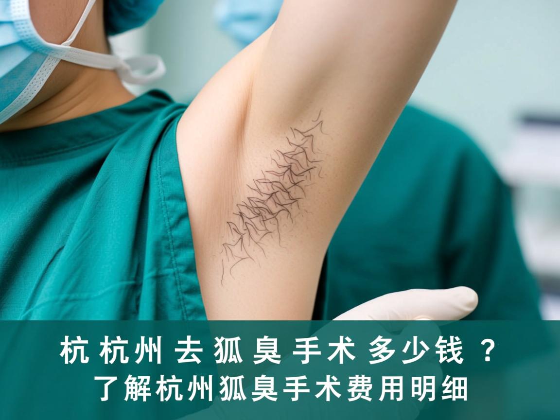 杭州去狐臭手术多少钱？了解杭州狐臭手术费用明细