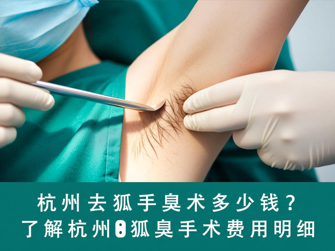 杭州去狐臭手术多少钱？了解杭州狐臭手术费用明细