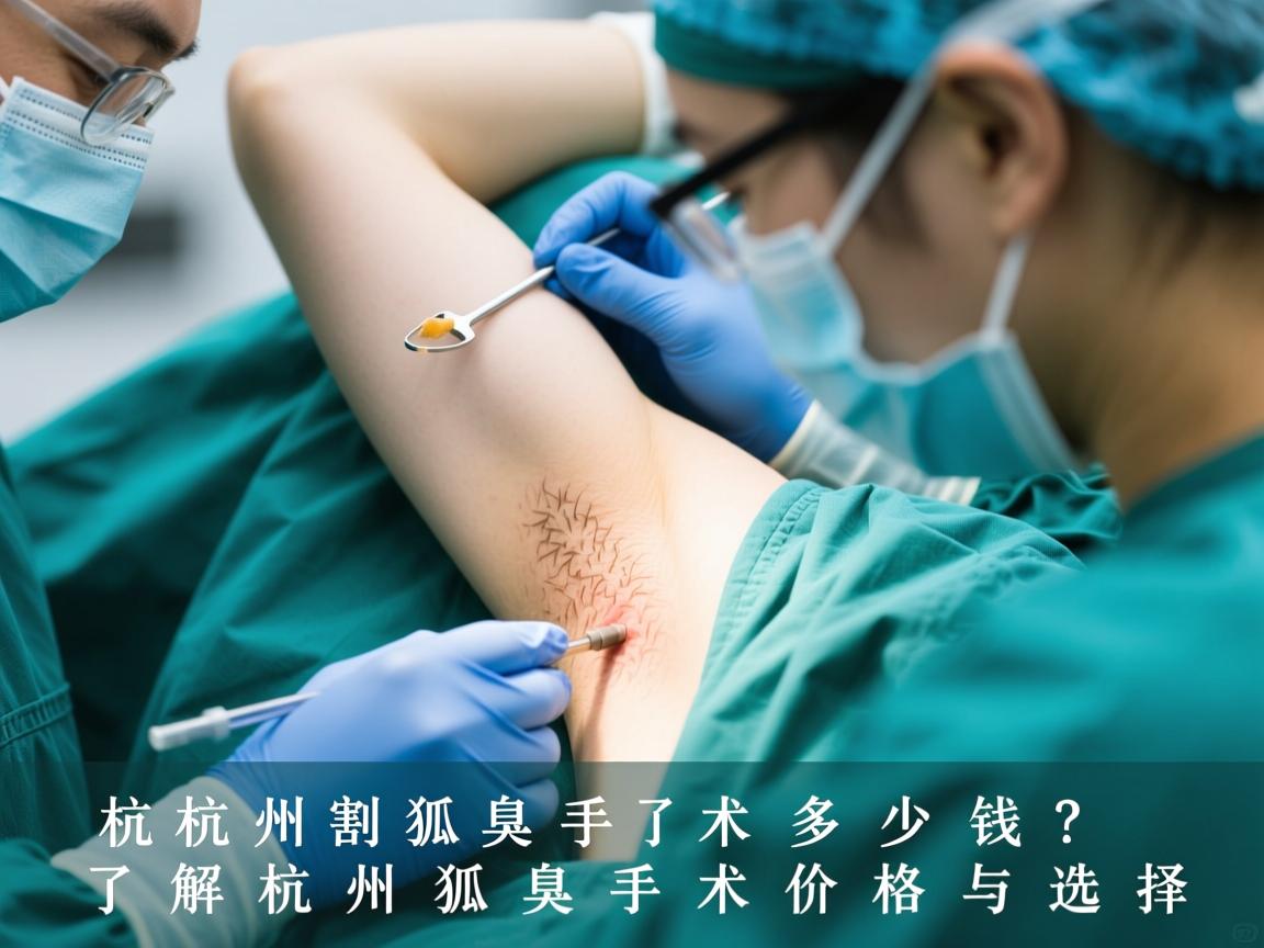 杭州割狐臭手术多少钱？了解杭州狐臭手术价格与选择
