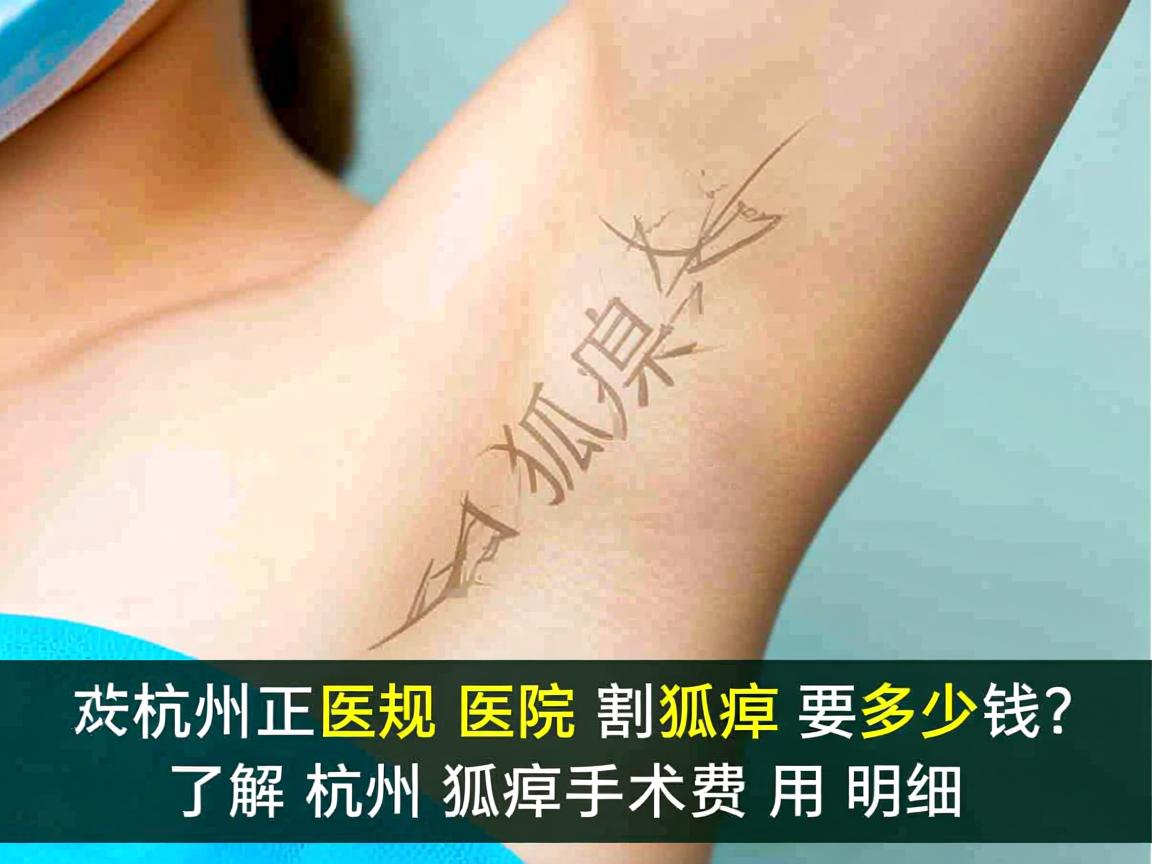 杭州正规医院割狐臭要多少钱?了解杭州狐臭手术费用明细 杭州正规医院割狐臭要多少钱?了解杭州狐臭手术费用明细