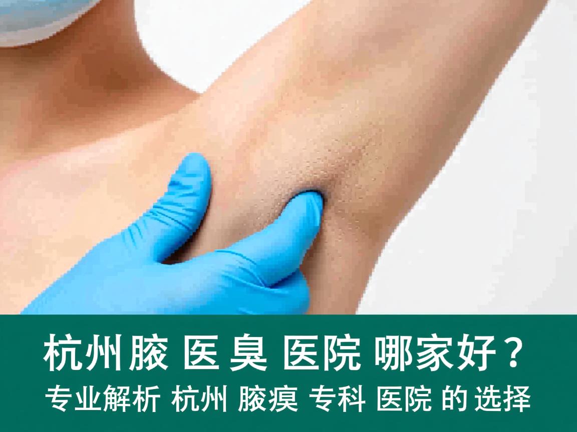 杭州腋臭医院哪家好？专业解析杭州腋臭专科医院的选择