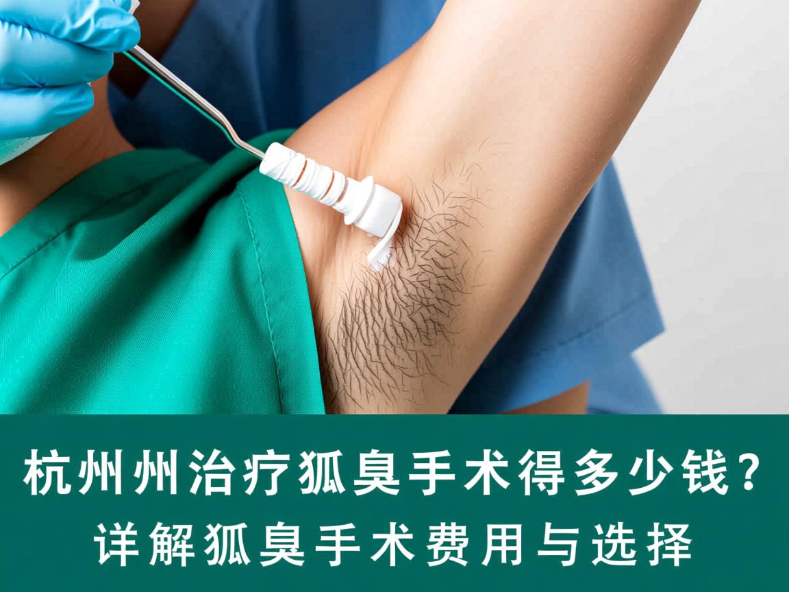 杭州治疗狐臭手术得多少钱？详解狐臭手术费用与选择