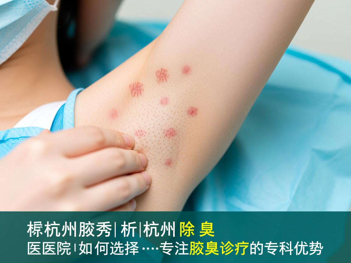 杭州腋秀解析，杭州除腋臭医院如何选择，专注腋臭诊疗的专科优势