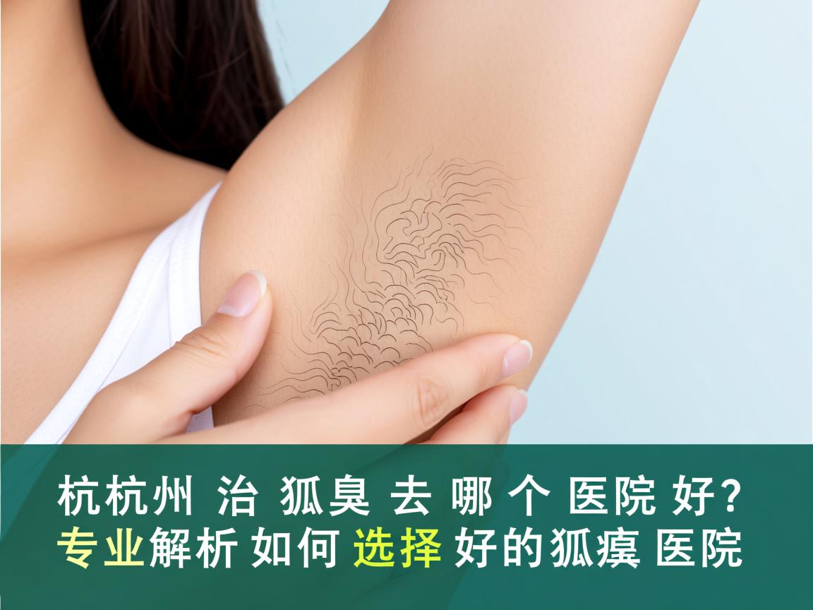 杭州治狐臭去哪个医院好？专业解析如何选择好的狐臭医院