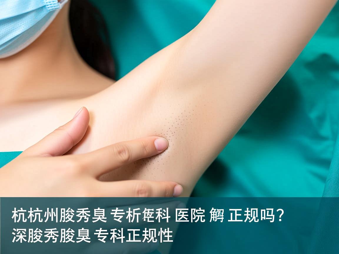 杭州腋秀腋臭专科医院正规吗？深度解析腋秀腋臭专科正规性