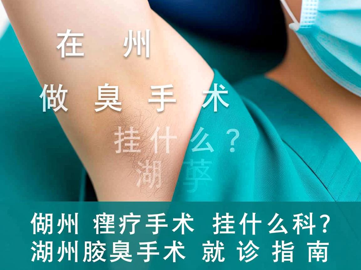 在湖州做腋臭手术挂什么科？详解湖州腋臭手术就诊指南