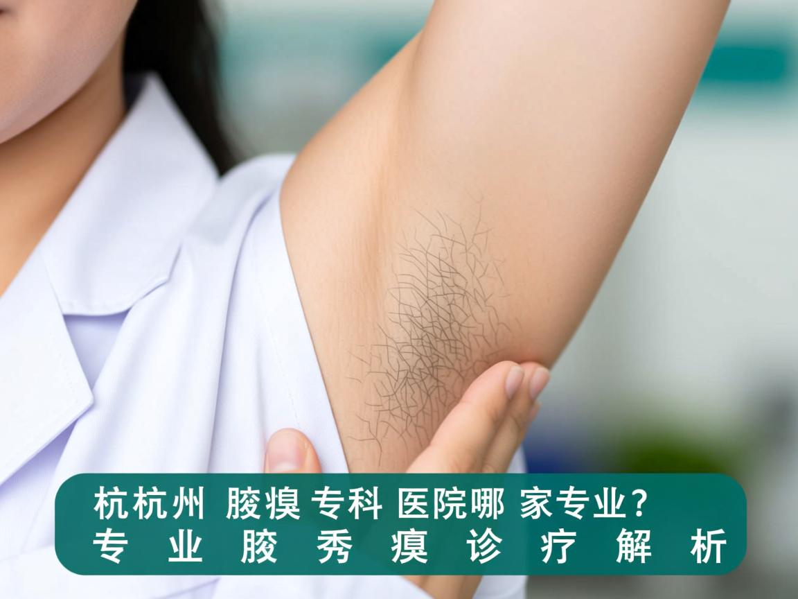 杭州腋臭专科医院哪家专业？专业腋秀腋臭诊疗解析