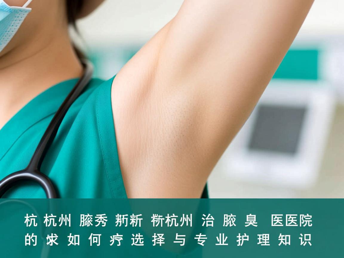杭州腋秀解析，杭州治腋臭的医院如何选择与专业护理知识