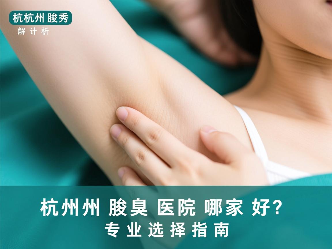 杭州腋秀解析，杭州腋臭医院哪家好？专业选择指南