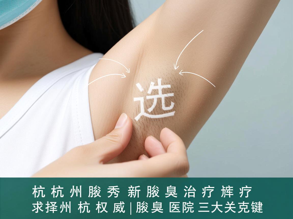 杭州腋秀解析腋臭治疗，选择杭州权威腋臭医院的三大关键