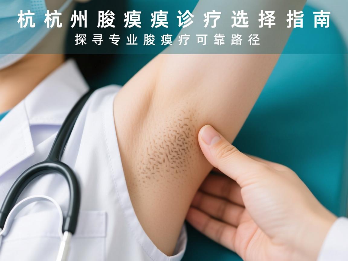 杭州腋臭诊疗选择指南，探寻专业腋臭医疗的可靠路径
