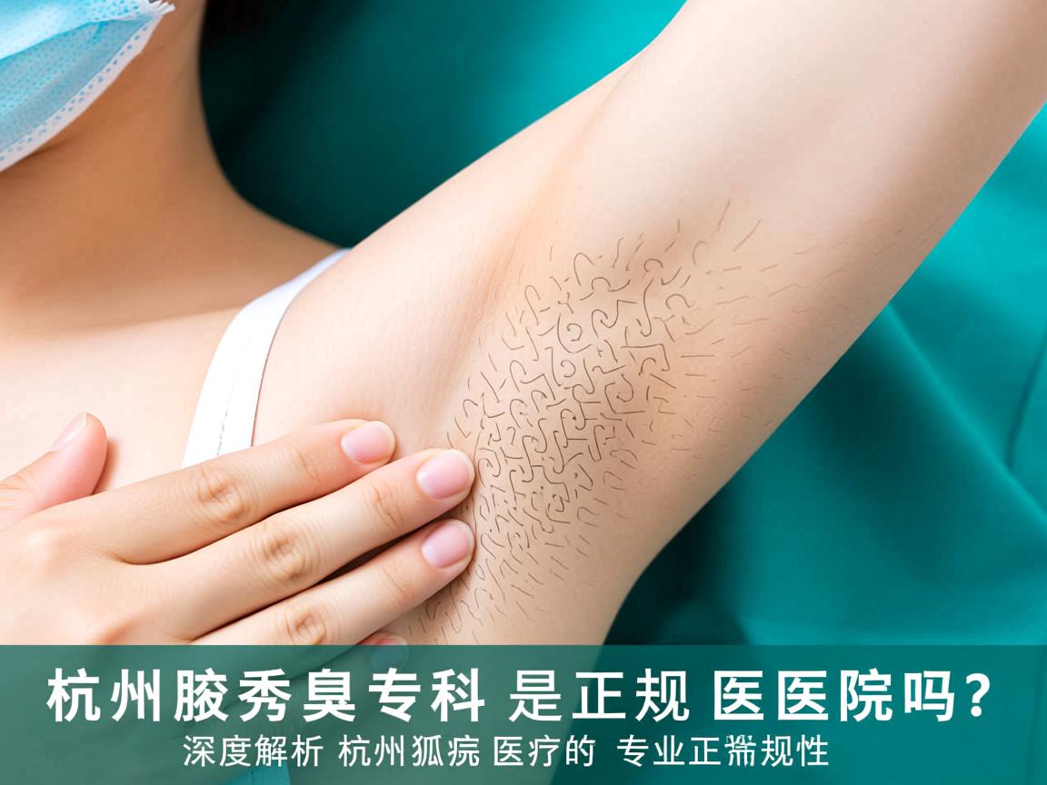 杭州腋秀腋臭专科是正规医院吗？深度解析杭州狐臭医院的专业正规性