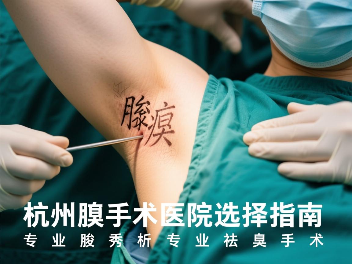 杭州腋臭手术医院选择指南,专业腋秀解析专业祛腋臭手术 杭州腋臭手术医院选择指南,专业腋秀解析专业祛腋臭手术