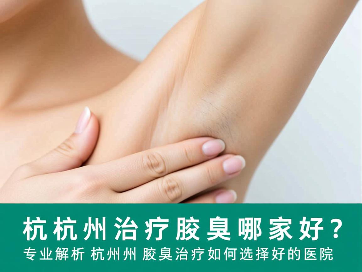 杭州治疗腋臭哪家好？专业解析杭州腋臭治疗如何选择好的医院