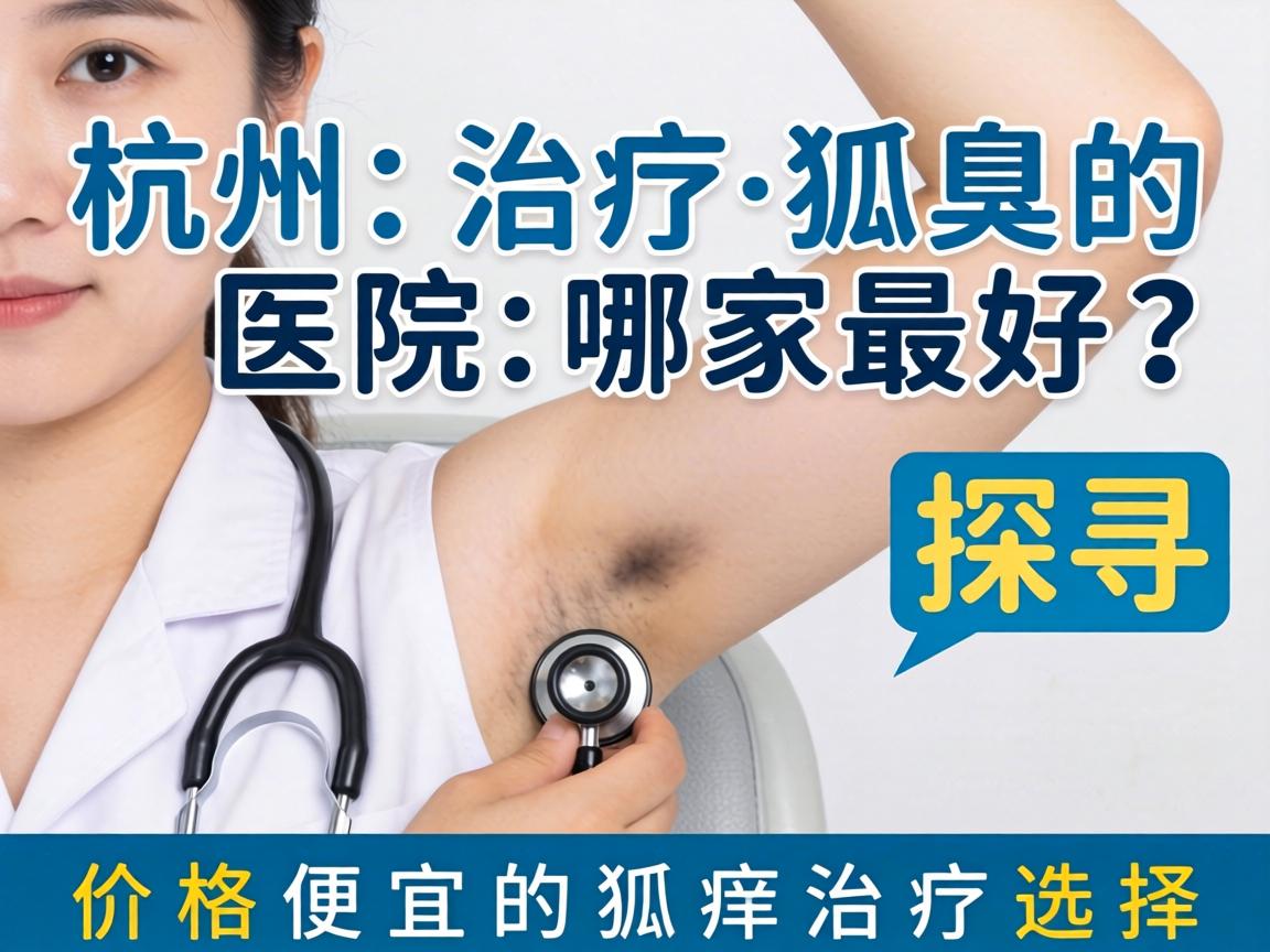杭州治疗狐臭的医院哪家最好？探寻价格便宜的狐臭治疗选择