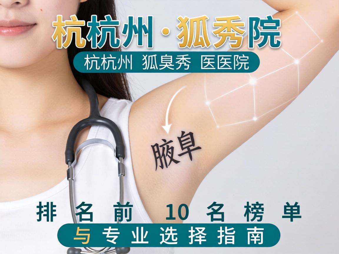 杭州腋秀解析，杭州狐臭医院排名前十名榜单与专业选择指南