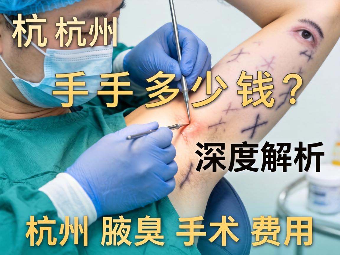 杭州腋臭手术多少钱？深度解析杭州腋臭手术费用