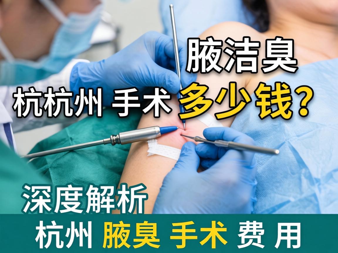 杭州腋臭手术多少钱？深度解析杭州腋臭手术费用