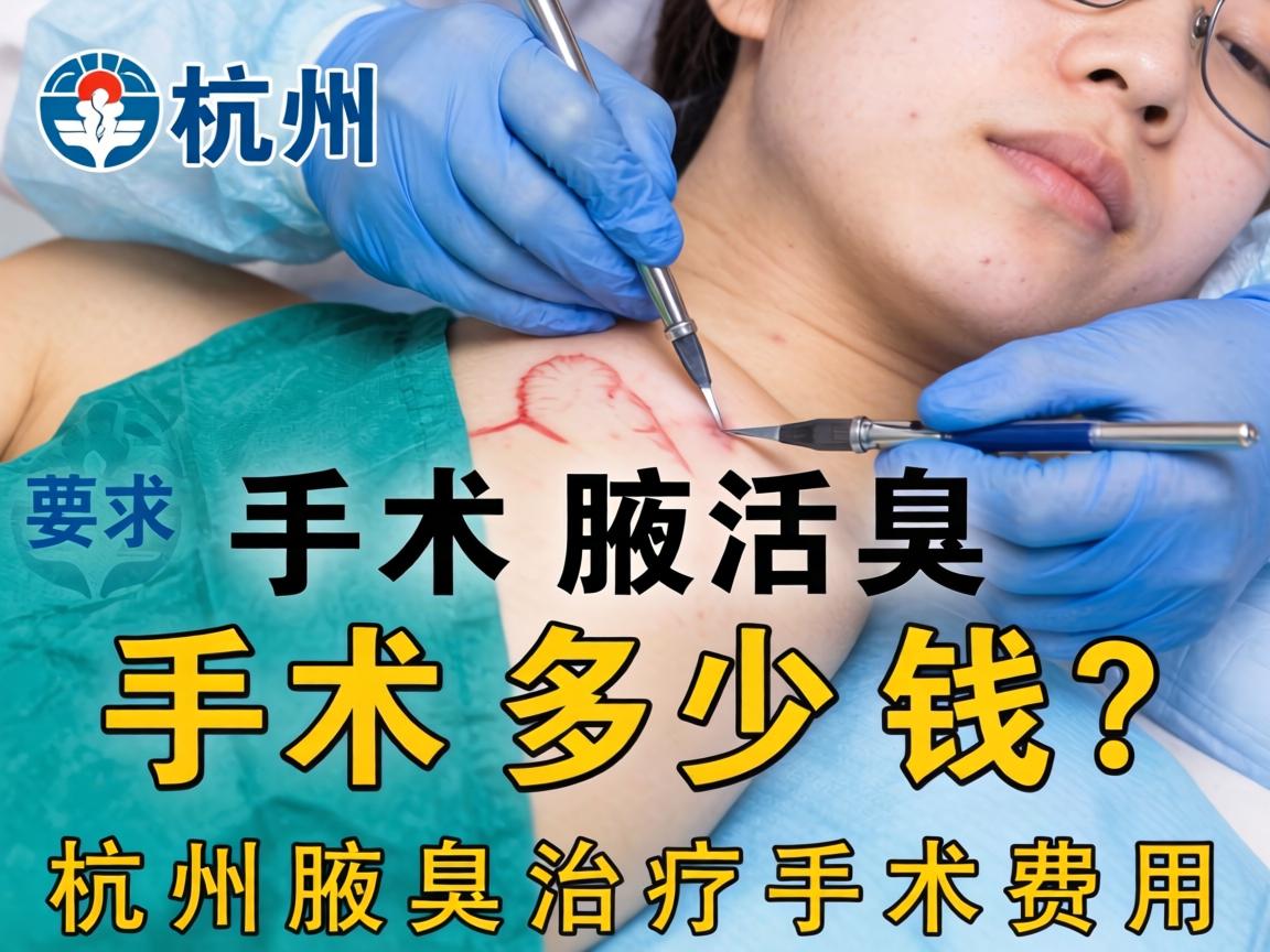 杭州腋臭手术多少钱？详解杭州腋臭治疗手术费用