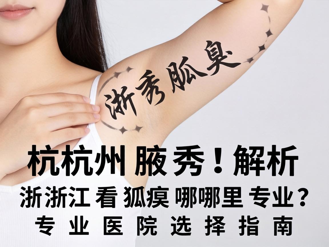 杭州腋秀解析，浙江看狐臭哪里专业？专业医院选择指南