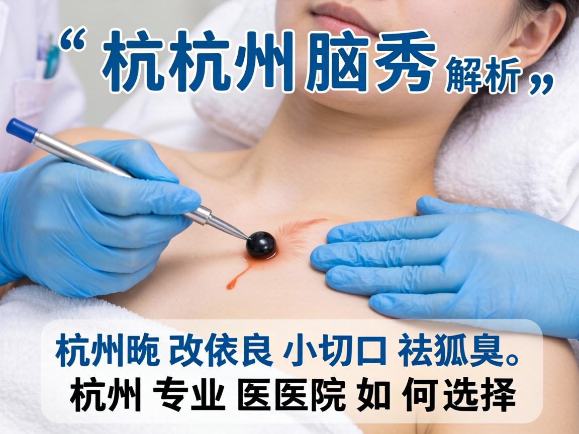 杭州腋秀解析，杭州改良小切口祛狐臭，杭州专业医院如何选择
