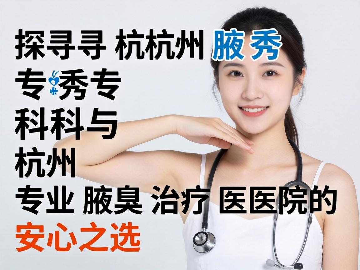 探寻杭州腋秀专科与杭州专业腋臭治疗医院的安心之选